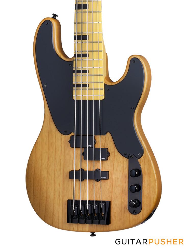 Schecter Session Series Model-T Session-5 5-String P-Bass (Aged Natural Satin)