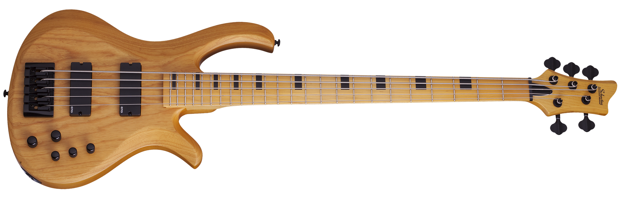 Schecter Session Series Riot-5 5-String Bass (Aged Natural Satin)