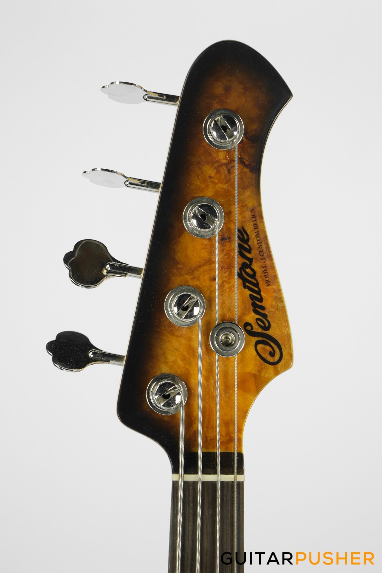 Semitone Custom JB-Style 4-String Bass Alder Body Rosewood Fingerboard - Burl Sunburst