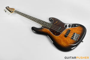 Semitone Custom JB-Style 4-String Bass Alder Body Rosewood Fingerboard - Burl Sunburst