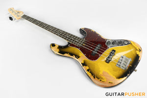 Semitone Custom JB-Style 4-String Bass Okoume Body Rosewood Fingerboard - Heavy Relic Sunburst