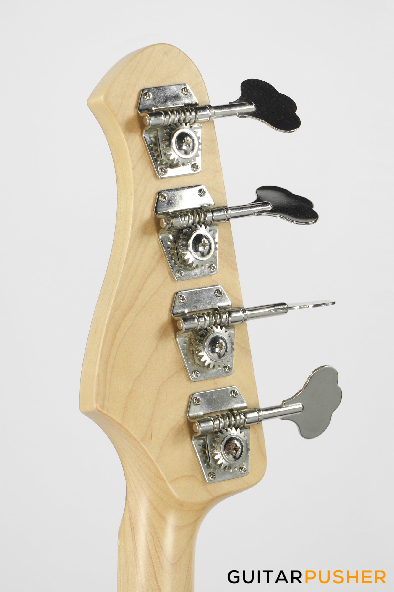 Semitone Custom JB-Style 4-String Bass Alder Body Maple Fingerboard - White Sunburst Relic