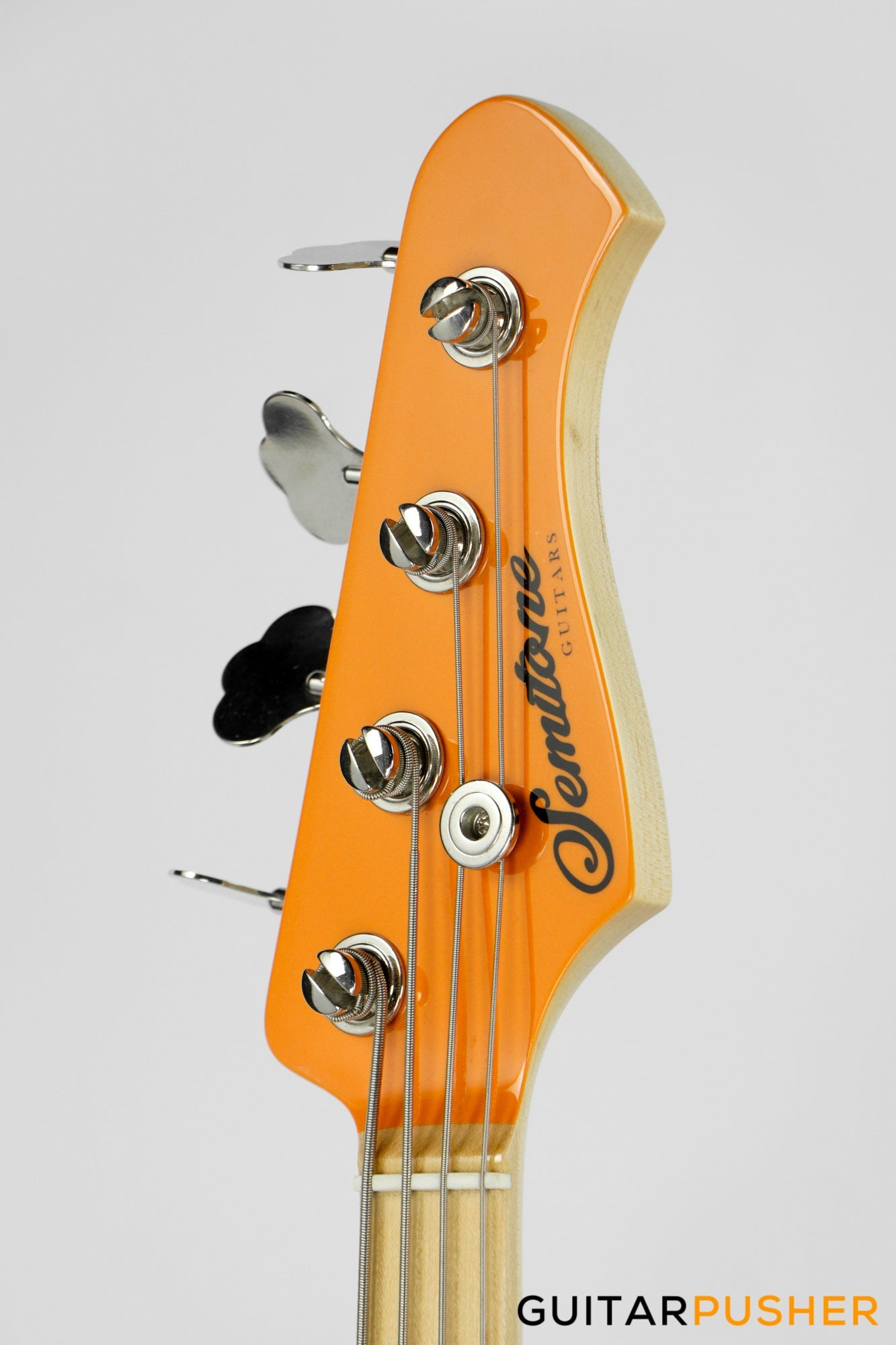 Semitone Custom JB-Style 4-String Bass Alder Body Maple Fingerboard - Yellow