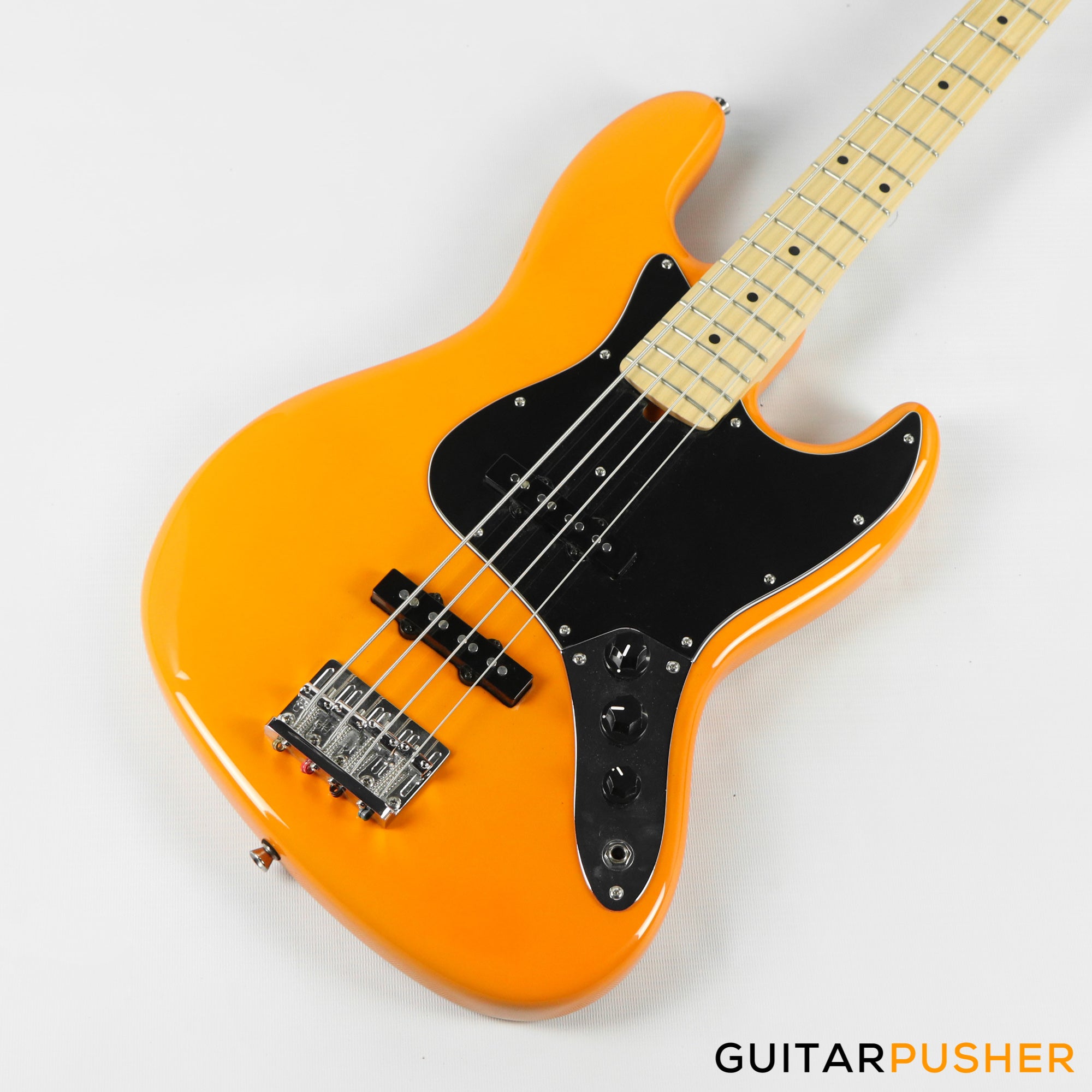 Semitone Custom JB-Style 4-String Bass Alder Body Maple Fingerboard - Yellow