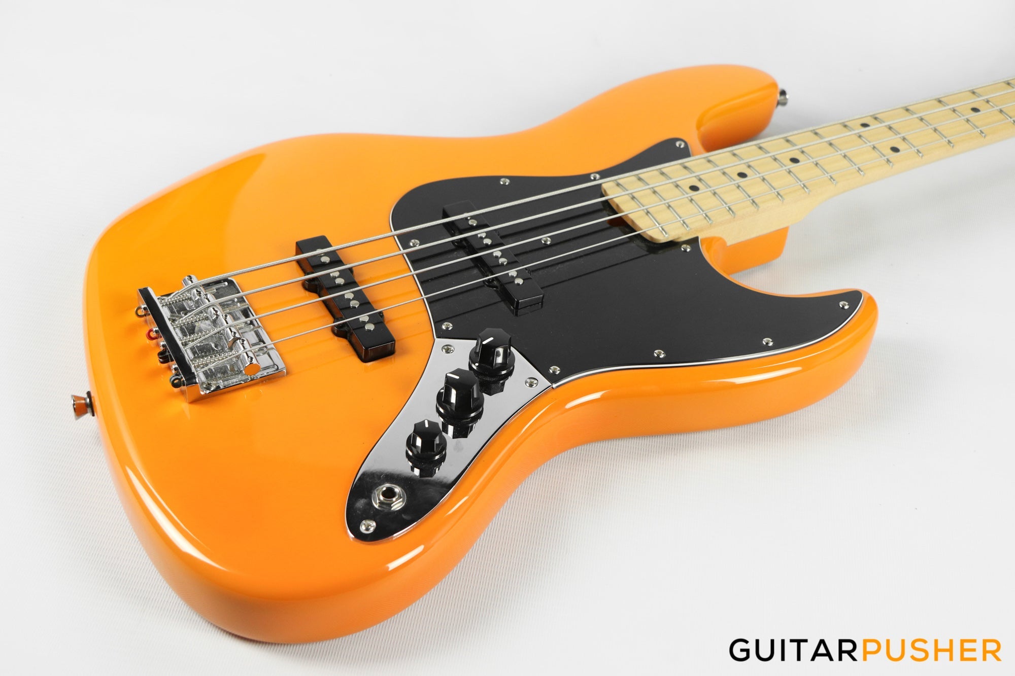 Semitone Custom JB-Style 4-String Bass Alder Body Maple Fingerboard - Yellow