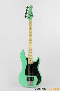 Semitone Custom MMP Active P-Style 4-String Bass Alder Body Maple Fingerboard - Mint Green