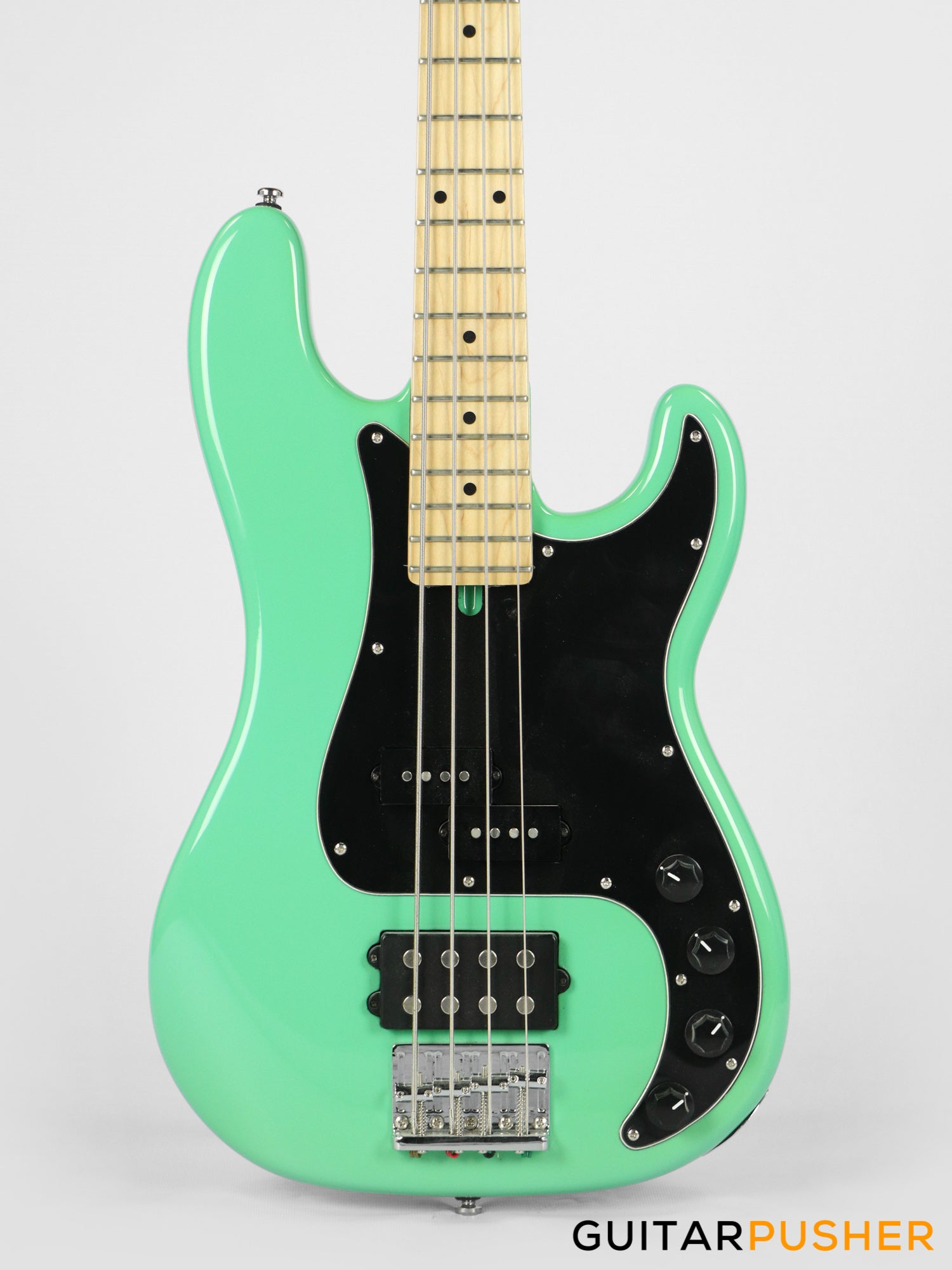 Semitone Custom MMP Active P-Style 4-String Bass Alder Body Maple Fingerboard - Mint Green