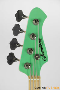 Semitone Custom MMP Active P-Style 4-String Bass Alder Body Maple Fingerboard - Mint Green