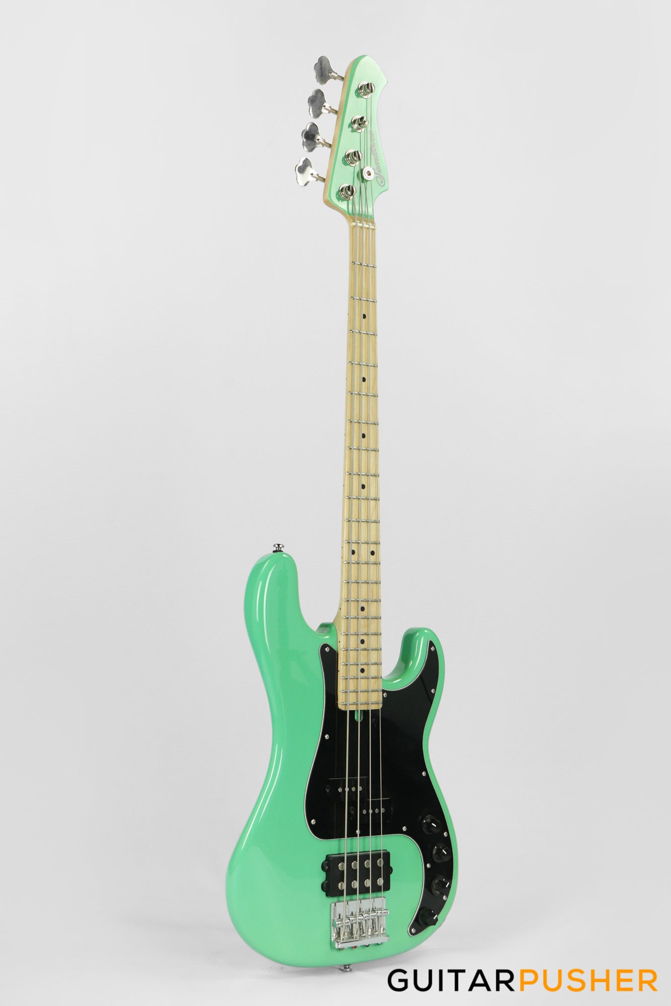 Semitone Custom MMP Active P-Style 4-String Bass Alder Body Maple Fingerboard - Mint Green