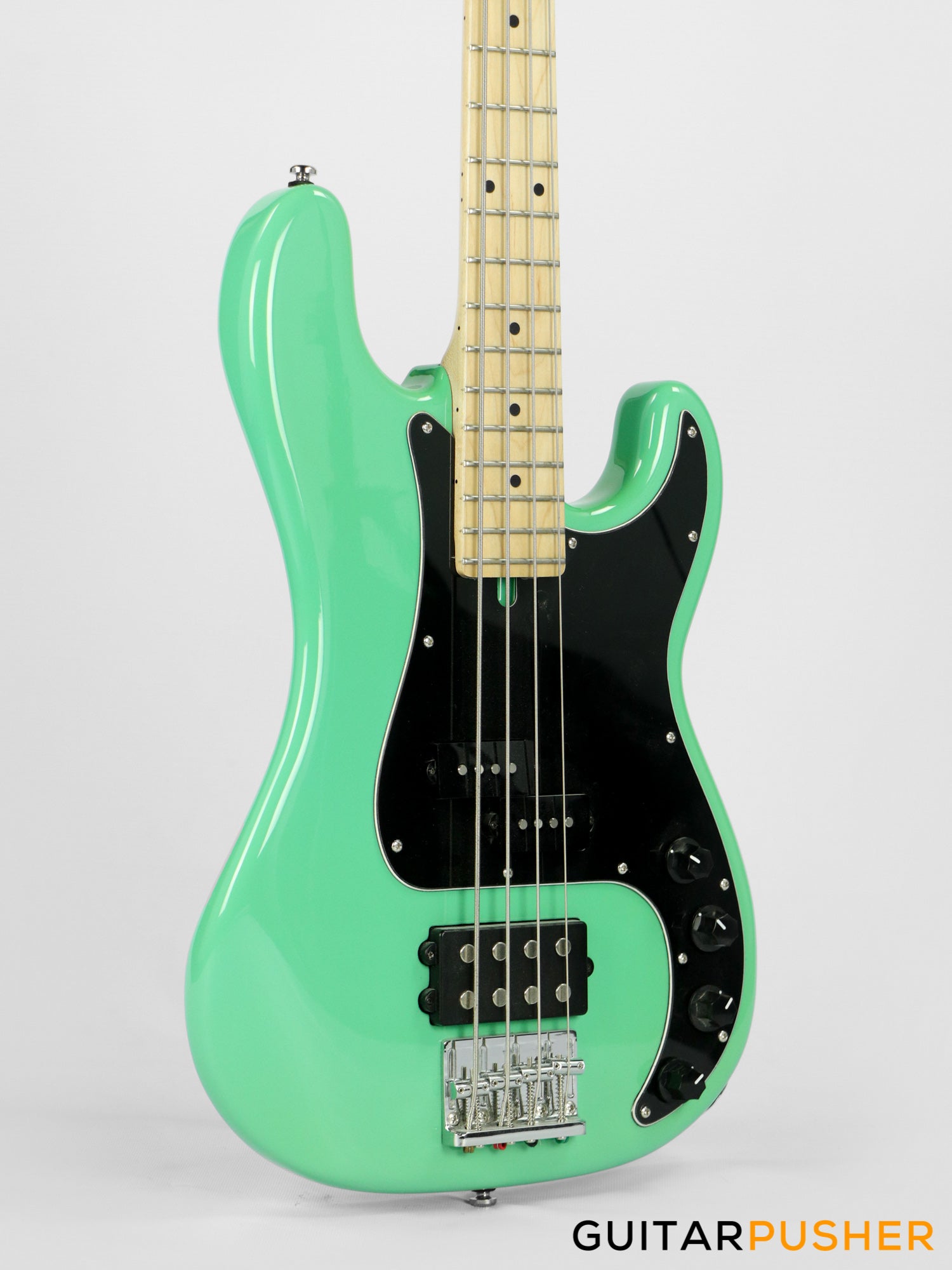 Semitone Custom MMP Active P-Style 4-String Bass Alder Body Maple Fingerboard - Mint Green