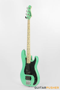 Semitone Custom MMP Active P-Style 4-String Bass Alder Body Maple Fingerboard - Mint Green