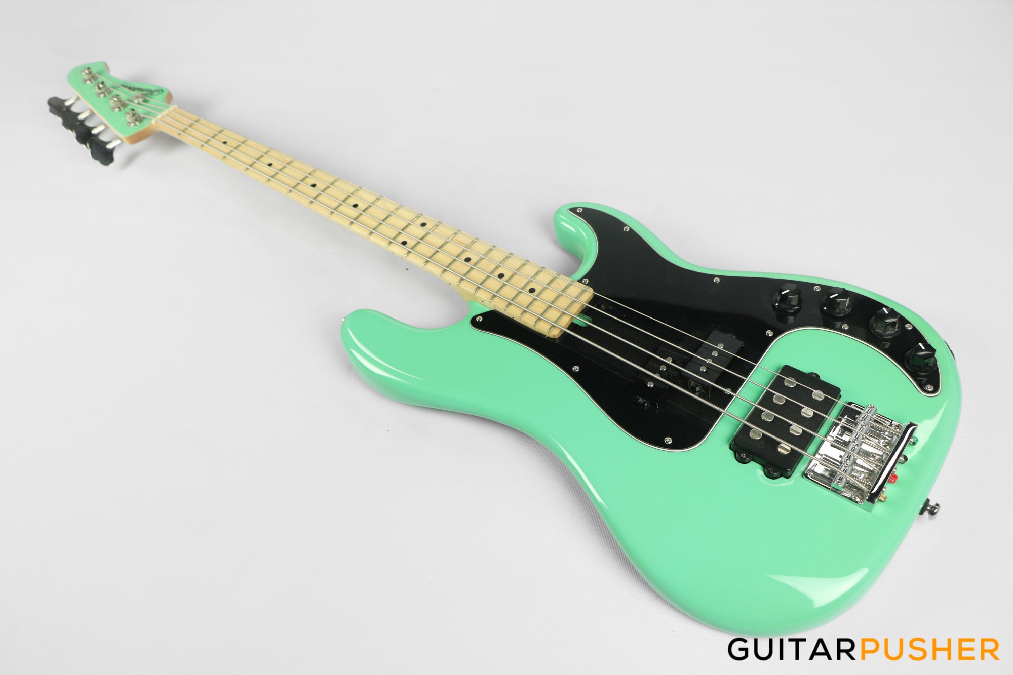 Semitone Custom MMP Active P-Style 4-String Bass Alder Body Maple Fingerboard - Mint Green