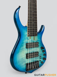 Sire M7 Alder 6-String Bass with Premium Gig Bag - Transblue