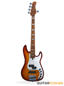 Sire P8 Swamp Ash 5-String Bass - Tobacco Sunburst