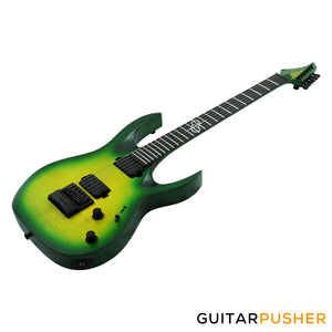 Solar Guitars A1.6LB Flame Lime Burst Electric Guitar w/ Evertune Bridge