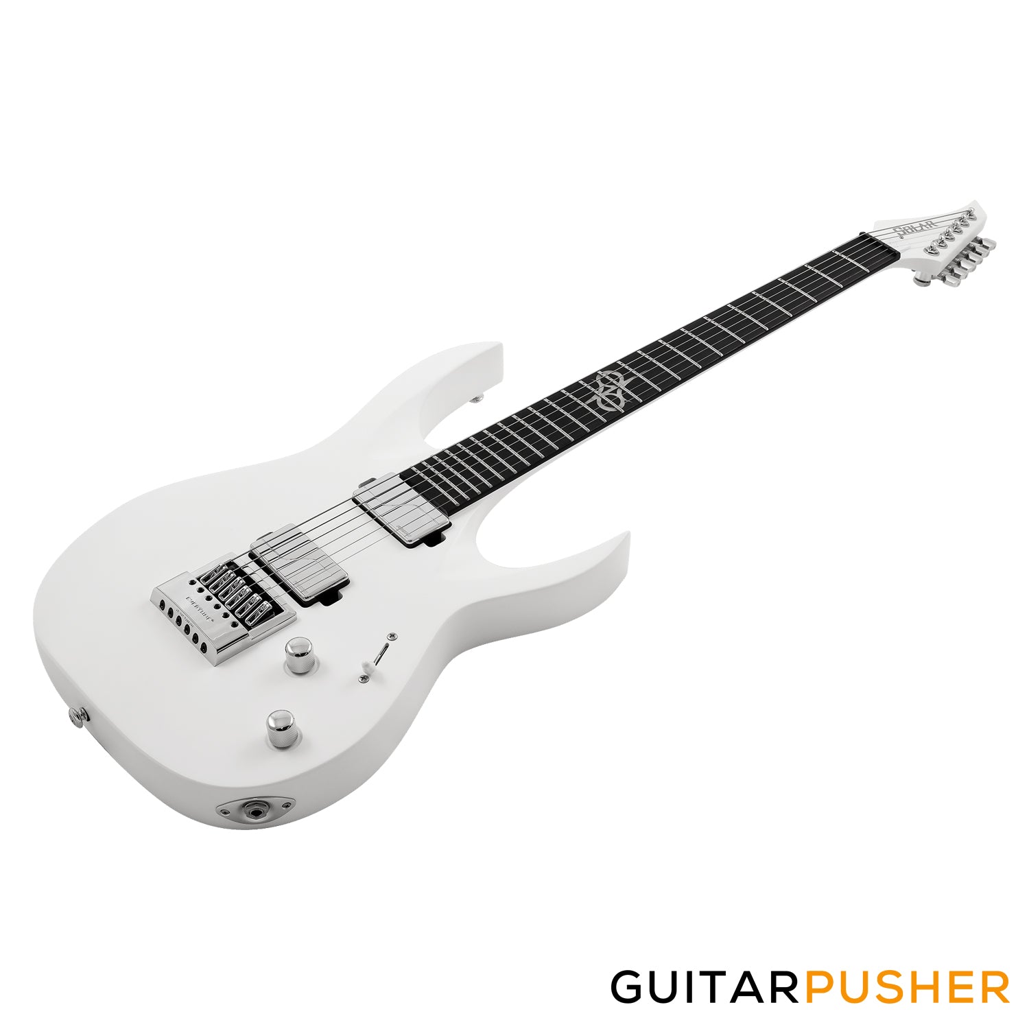 Solar Guitars A1.6Vinter Pearl White Matte Electric Guitar w/ Fishman Fluence Modern Pickups & Evertune Bridge