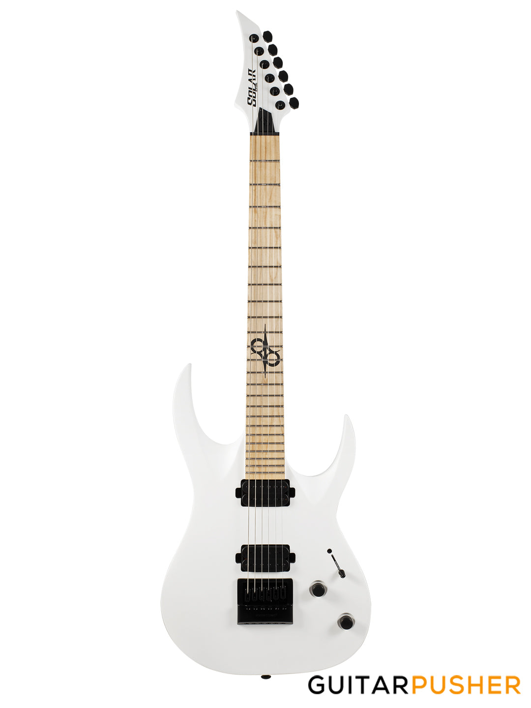 Solar Guitars A1.6W White Matte Electric Guitar w/ Evertune Bridge