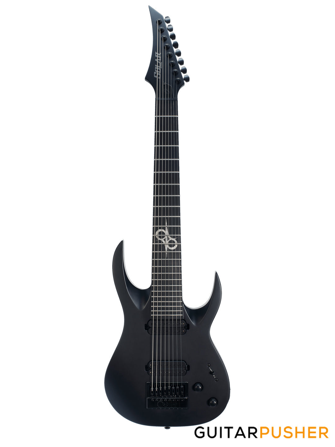 Solar Guitars A1.8C Carbon Black Matte 8-String Electric Guitar w/ Evertune Bridge