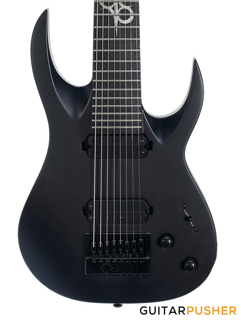 Solar Guitars A1.8C Carbon Black Matte 8-String Electric Guitar w/ Evertune Bridge