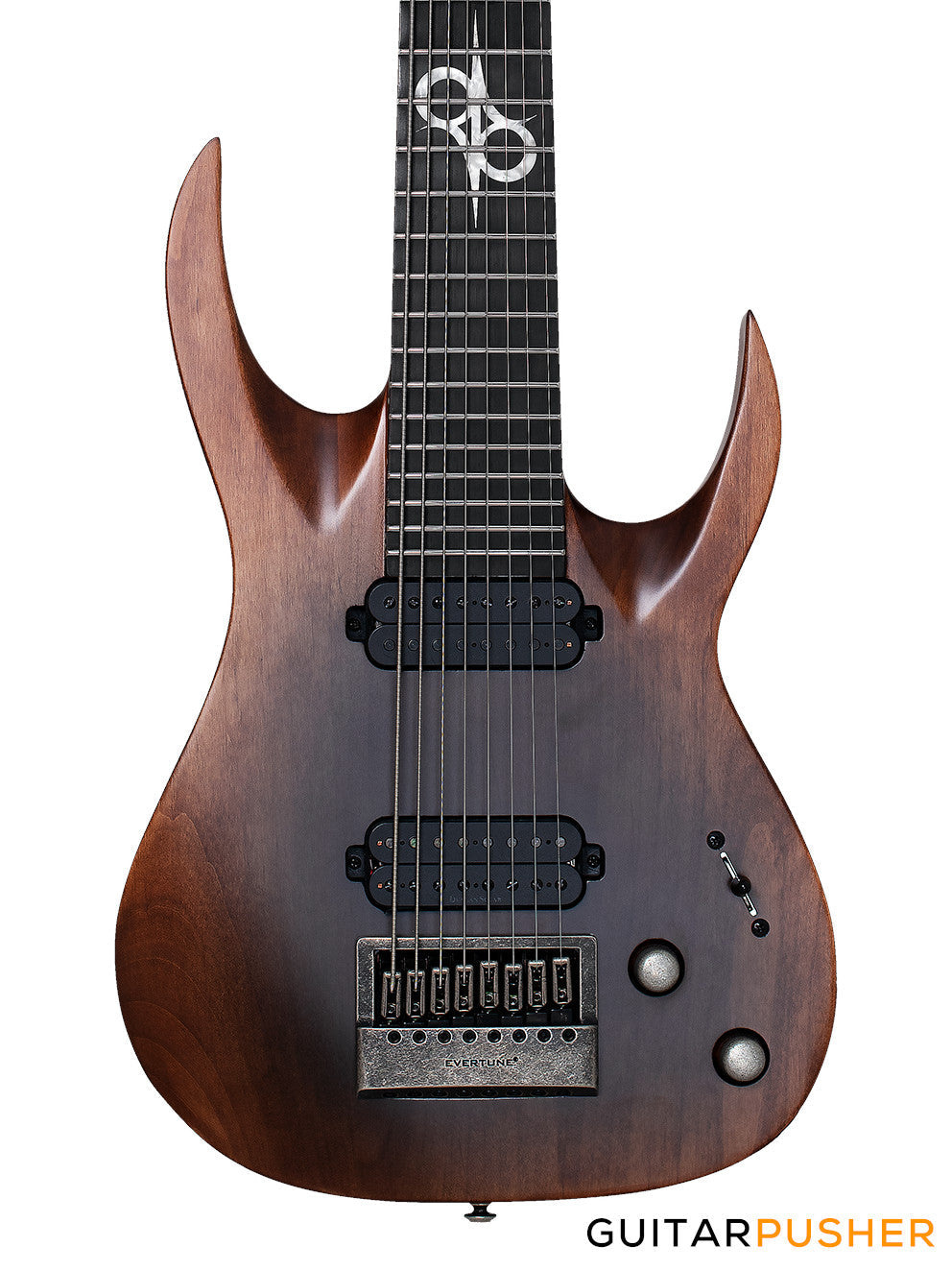 Solar Guitars A1.8D LTD Aged Natural Matte/Distressed 8-String Electric Guitar with Evertune Bridge