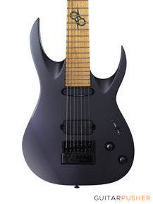 Solar Guitars AB1.7C Carbon Black Matte 7-String Electric Guitar with Evertune Bridge