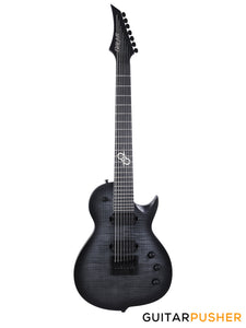 Solar Guitars GC1.7FBB Flame Black Burst Matte Singlecut 7-String Electric Guitar