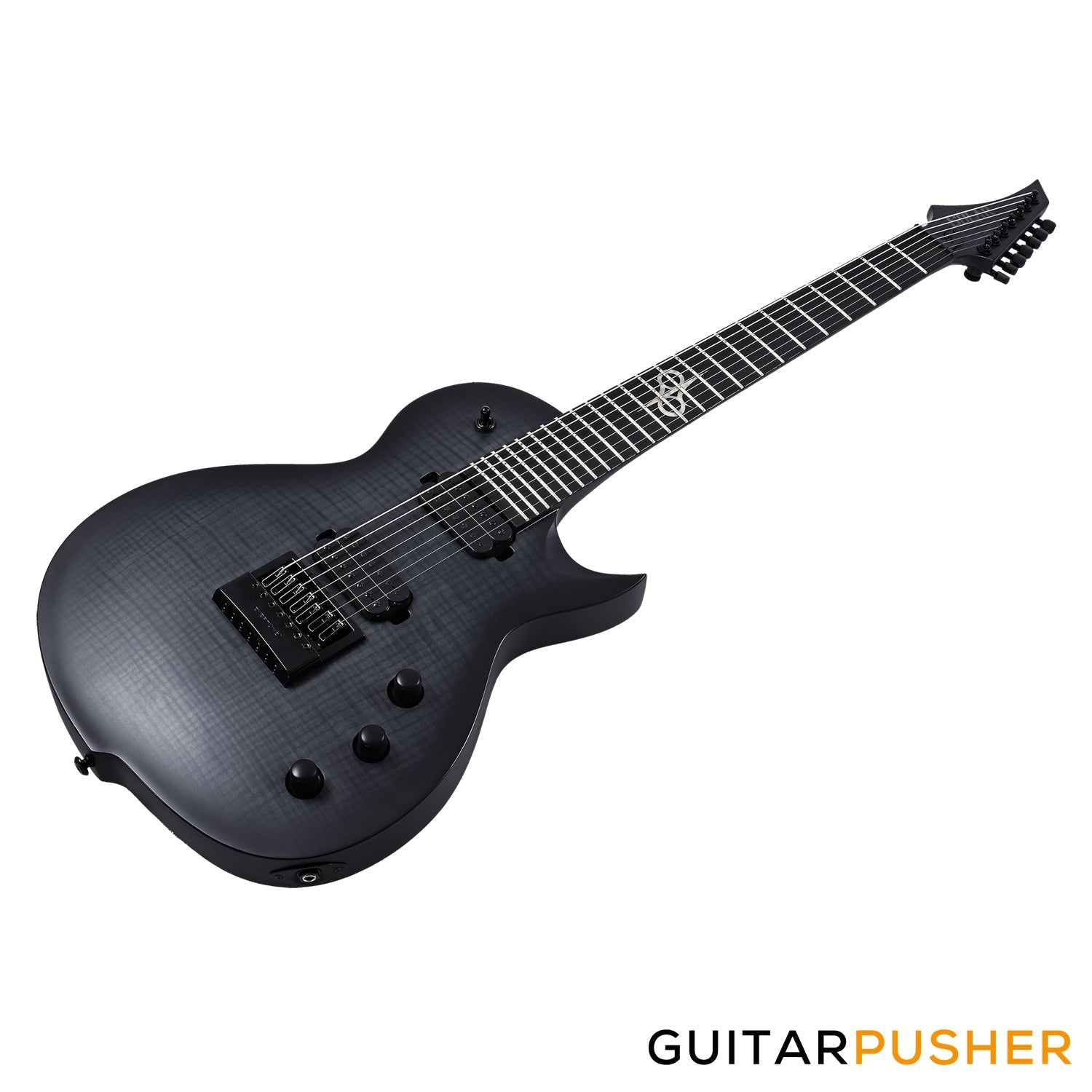 Solar Guitars GC1.7FBB Flame Black Burst Matte Singlecut 7-String Electric Guitar