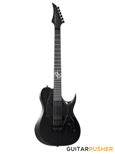 Solar Guitars T1.6FRBOP Black Open Pore Matte Electric Guitar w/ Floyd Rose 1000