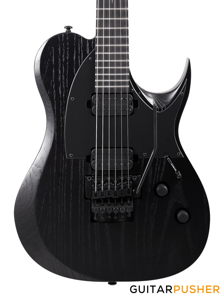 Solar Guitars T1.6FRBOP Black Open Pore Matte Electric Guitar w/ Floyd Rose 1000