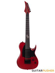 Solar Guitars T1.7TBR Trans Blood Red Matte 7-String Electric Guitar w/ Evertune Bridge