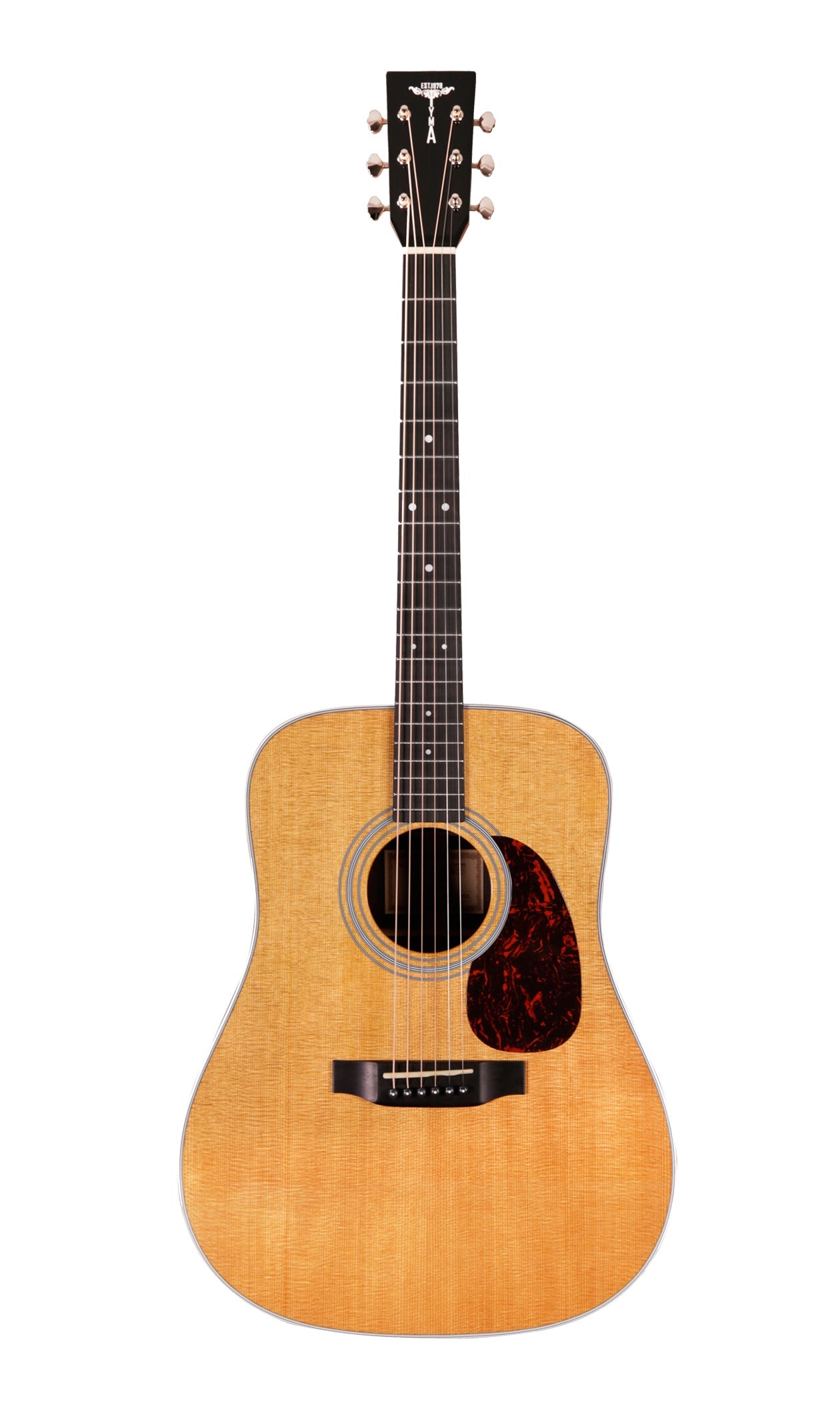 Tyma TD-28E All-Solid Wood Sitka Spruce Top Indian Rosewood Dreadnought Acoustic-Electric Guitar with Fishman Ellipse Matrix Blend Dual Pickups