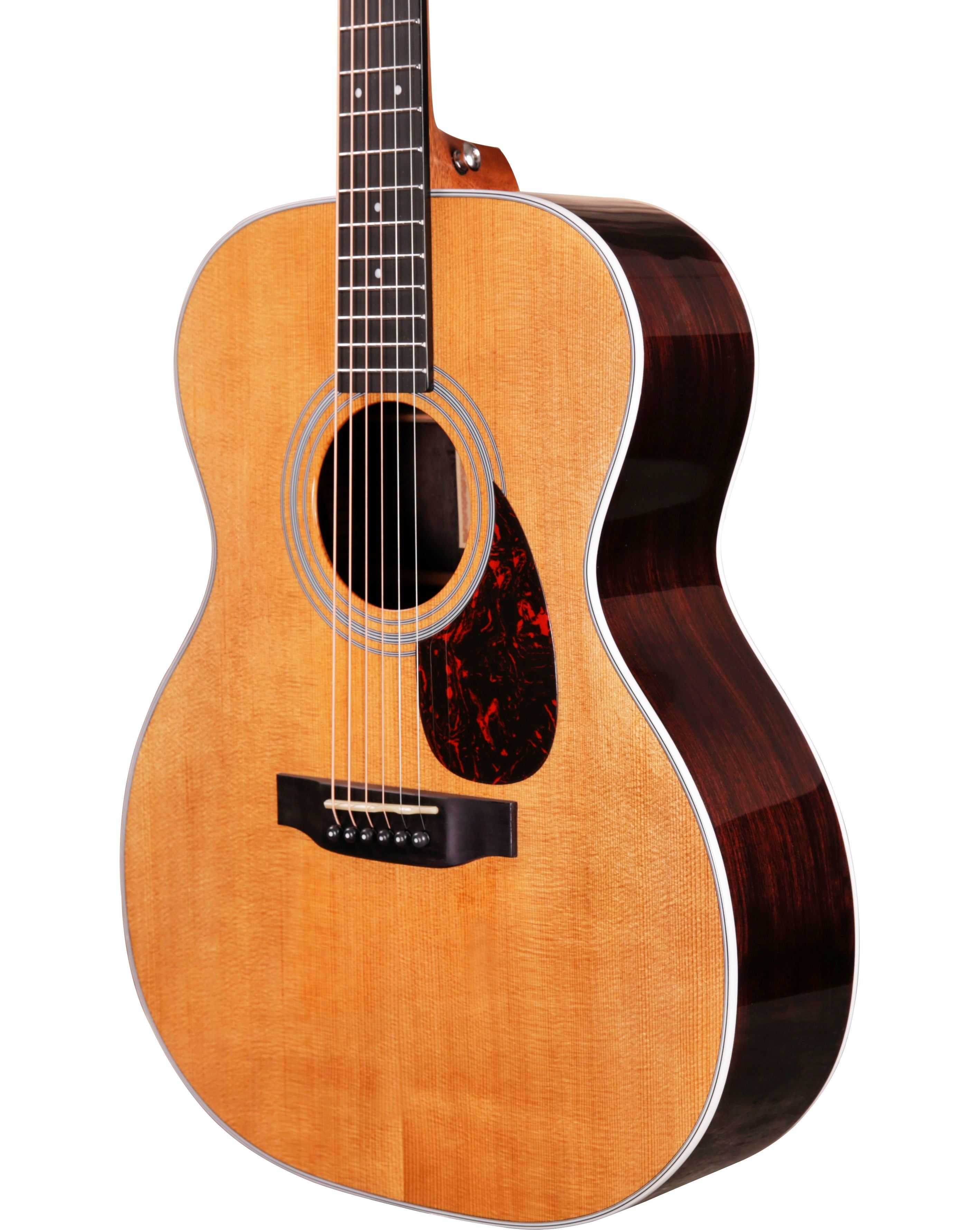 Tyma TF-28E All-Solid Wood Sitka Spruce Top Indian Rosewood OM Acoustic-Electric Guitar with Fishman Ellipse Matrix Blend Dual Pickups