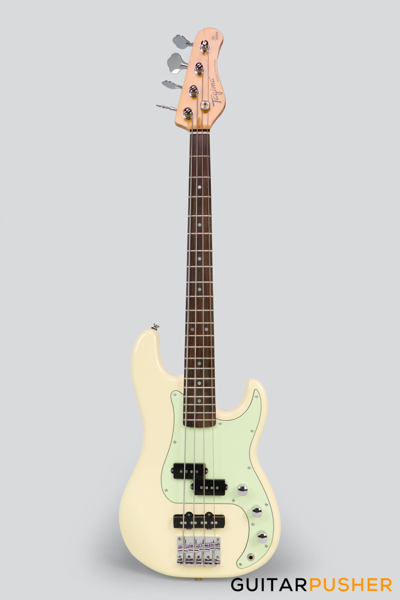 Tagima TW-65 Baby 30" Scale P+J Bass - White