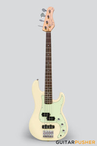 Tagima TW-65 Baby 30" Scale P+J Bass - White