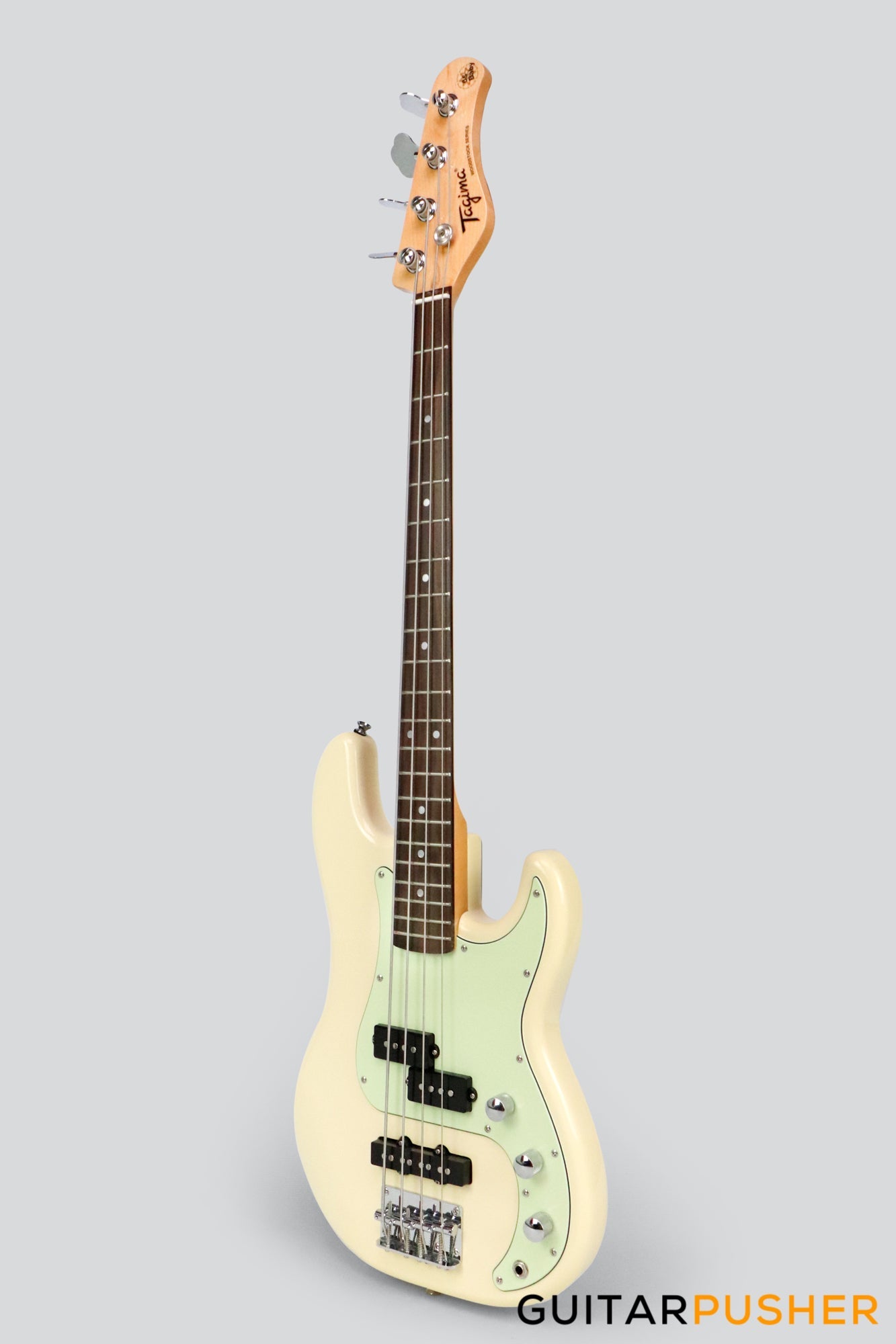 Tagima TW-65 Baby 30" Scale P+J Bass - White