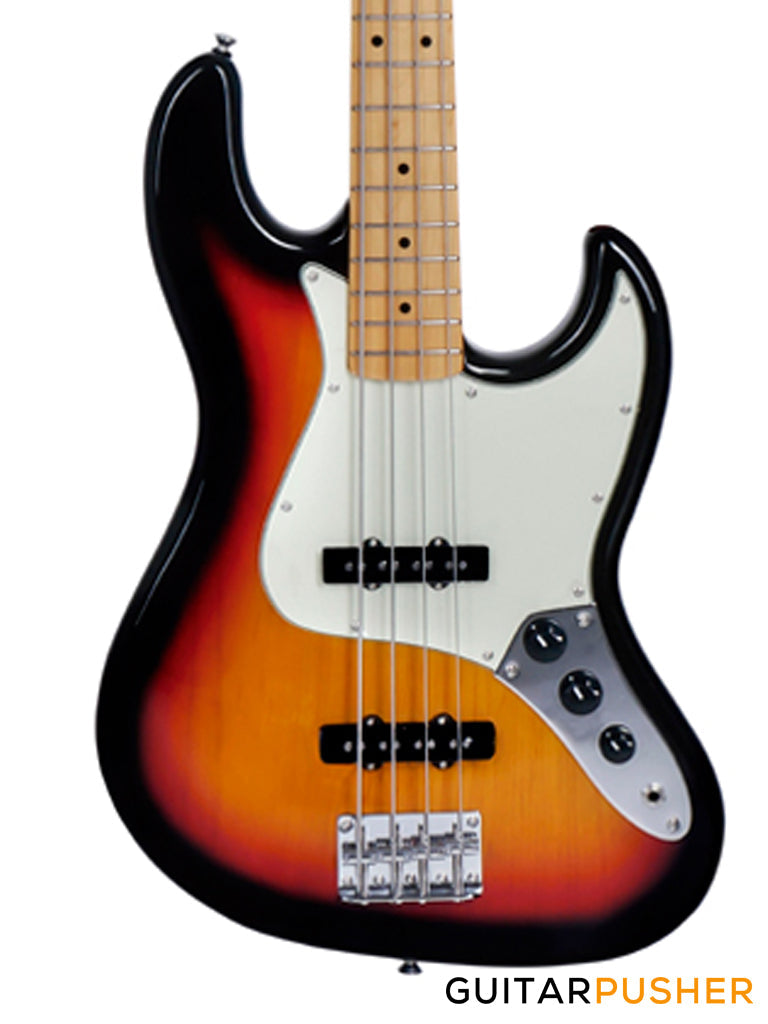 Tagima TW-73 JB Bass 4-String - Vintage Sunburst (Maple Fingerboard/Mint Green Pickguard)